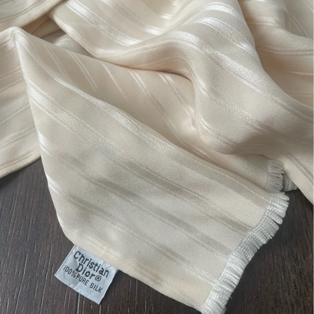 VINTAGE Christian Dior 100% Silk Scarf
